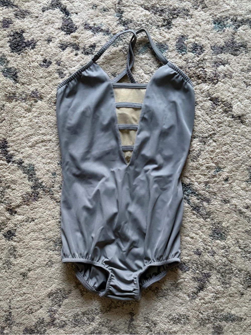 Custom On The Dance Floor Grey Leotard Dance Costume